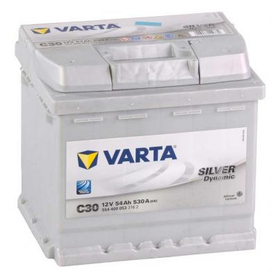 Varta Silver Dynamic C30 5544000533162 akkumulátor, 12V 54Ah 530A J+ EU, magas